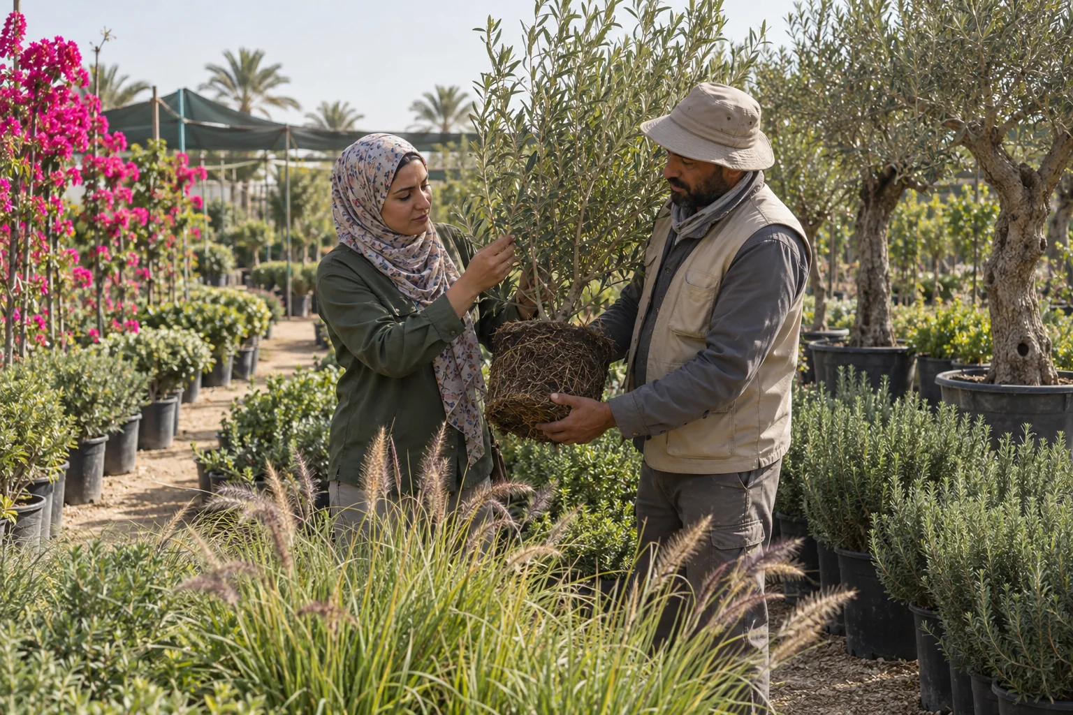 الزراعة والتربة والنجيل